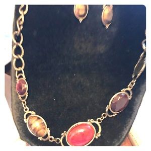 Avon Berry Mix Necklace gift set & Earrings New